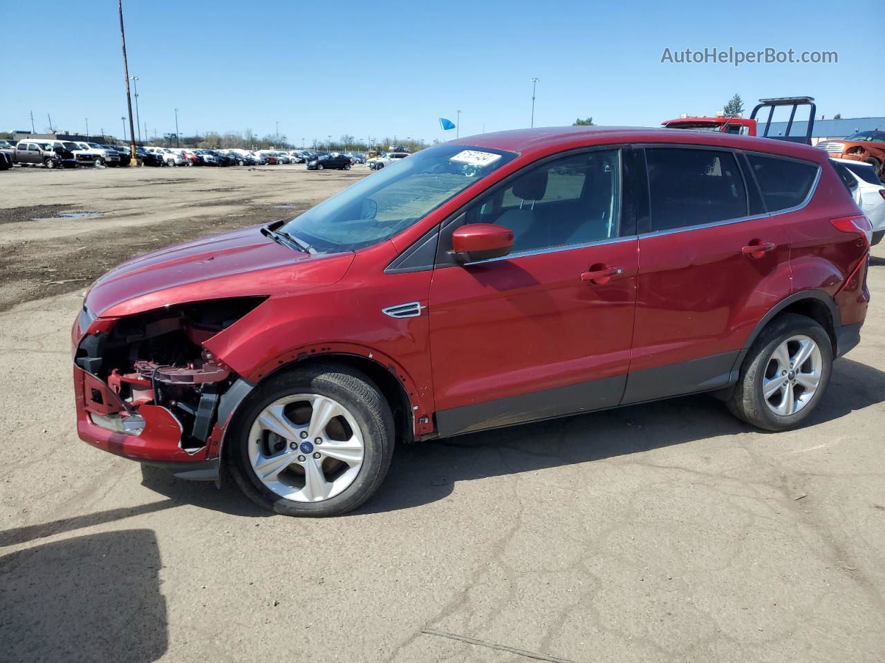 2014 Ford Escape Se Red vin: 1FMCU0GX7EUC50447