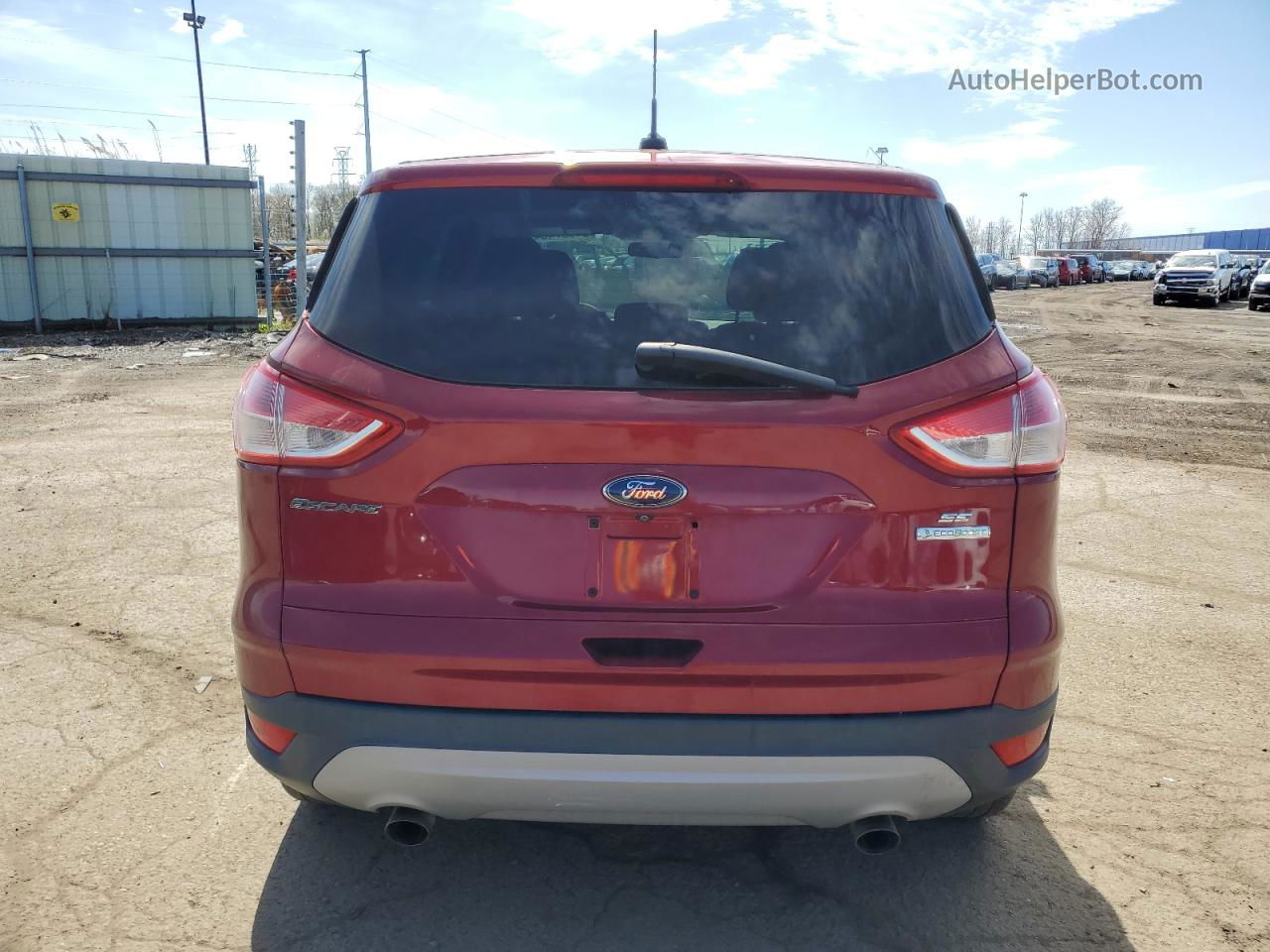 2014 Ford Escape Se Red vin: 1FMCU0GX7EUC50447