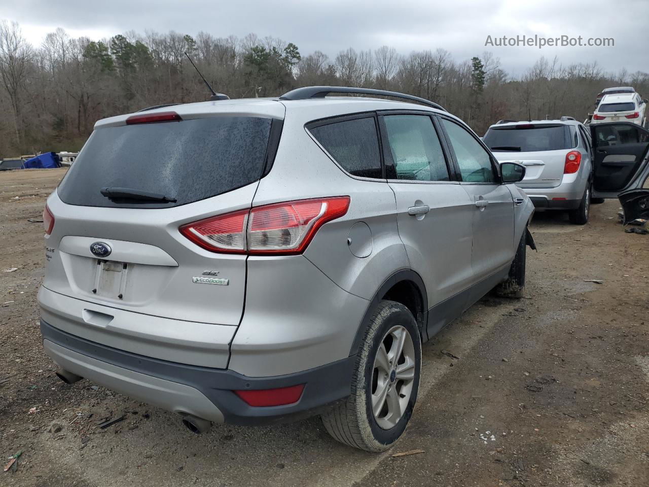 2015 Ford Escape Se Silver vin: 1FMCU0GX7FUA83394