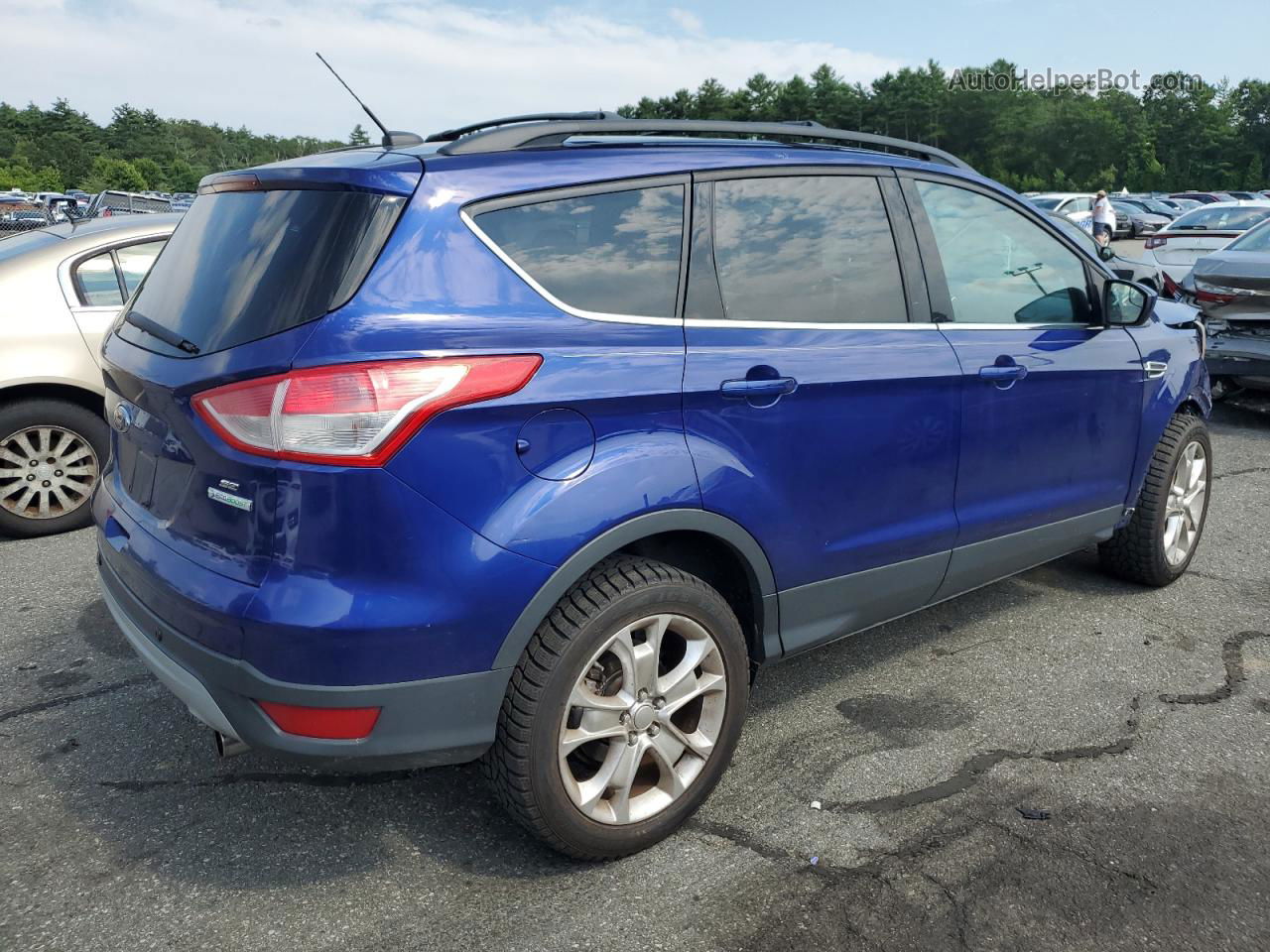 2013 Ford Escape Se Blue vin: 1FMCU0GX8DUB60657