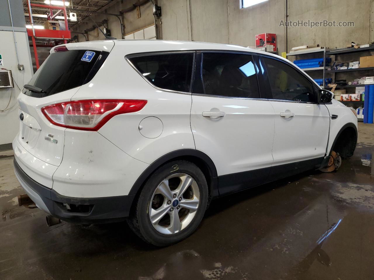 2013 Ford Escape Se White vin: 1FMCU0GX8DUC15267