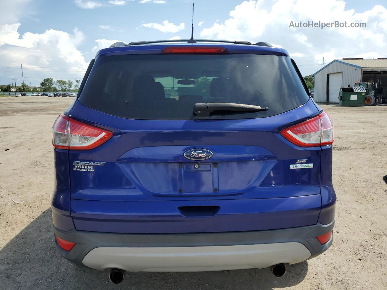 2013 Ford Escape Se Синий vin: 1FMCU0GX8DUC41822