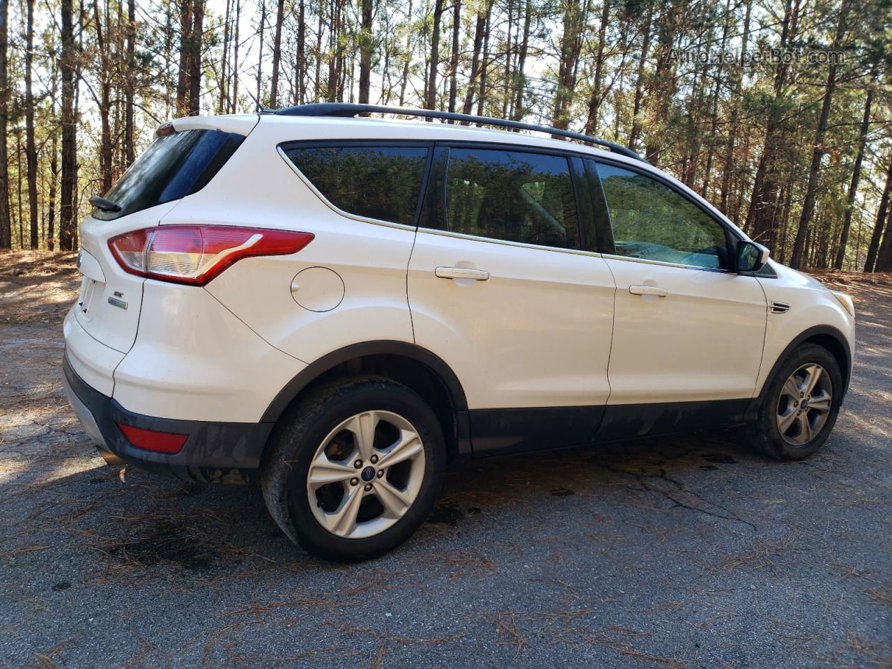 2014 Ford Escape Se White vin: 1FMCU0GX8EUB38837