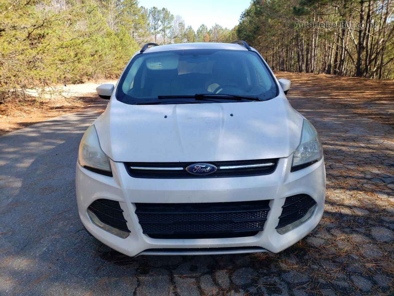 2014 Ford Escape Se White vin: 1FMCU0GX8EUB38837