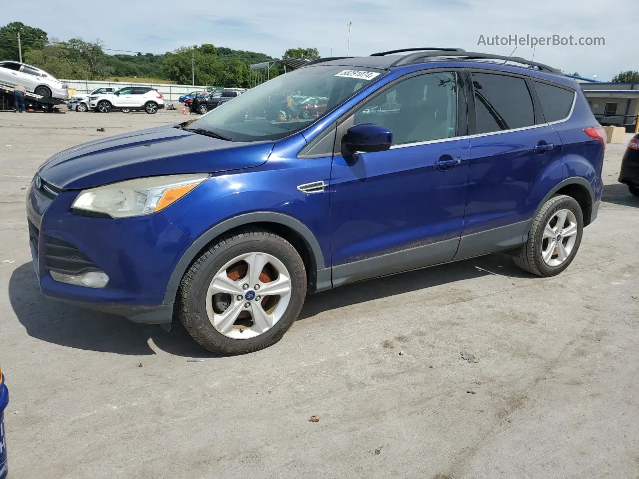 2014 Ford Escape Se Blue vin: 1FMCU0GX8EUC00916