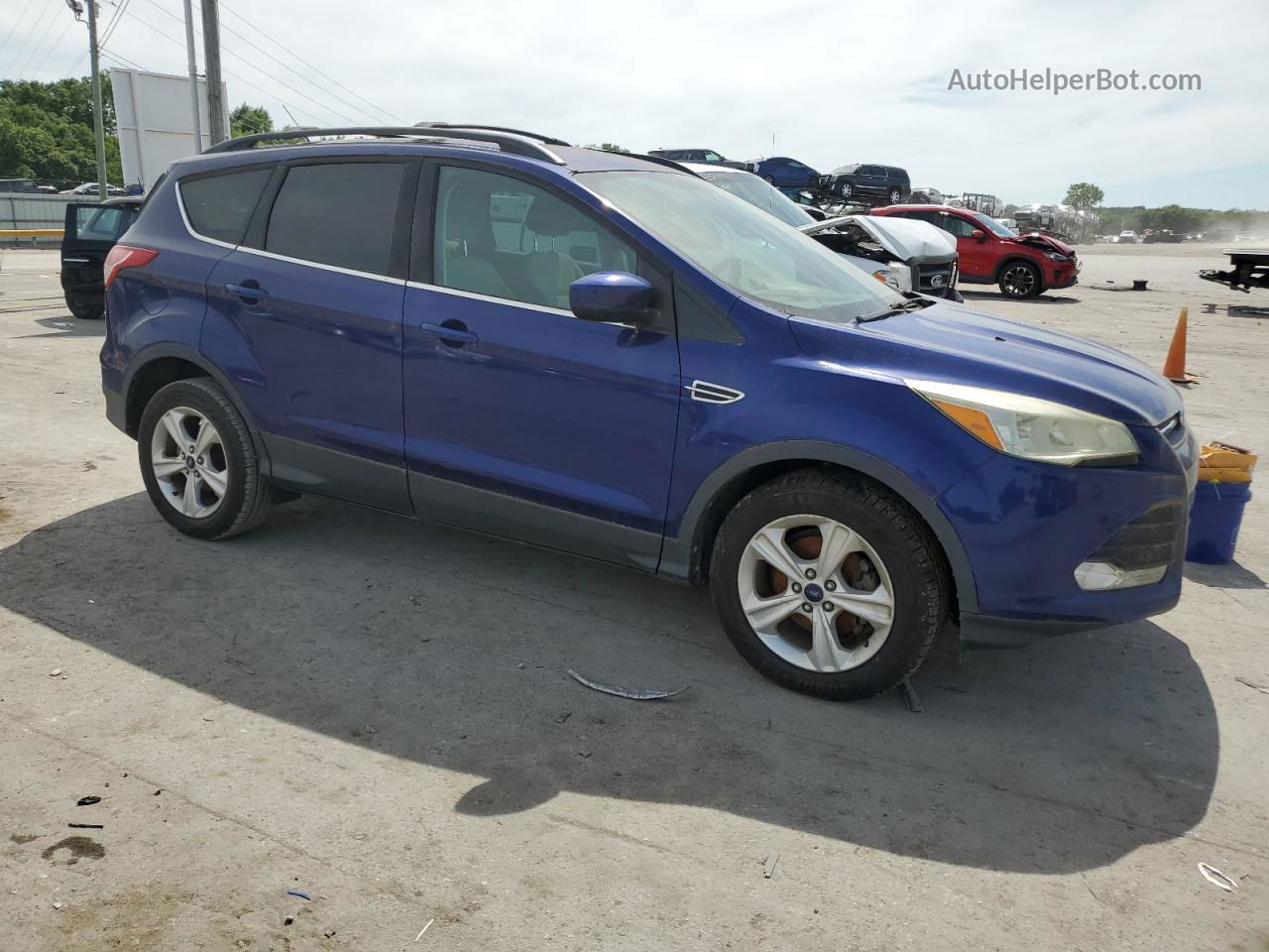 2014 Ford Escape Se Blue vin: 1FMCU0GX8EUC00916