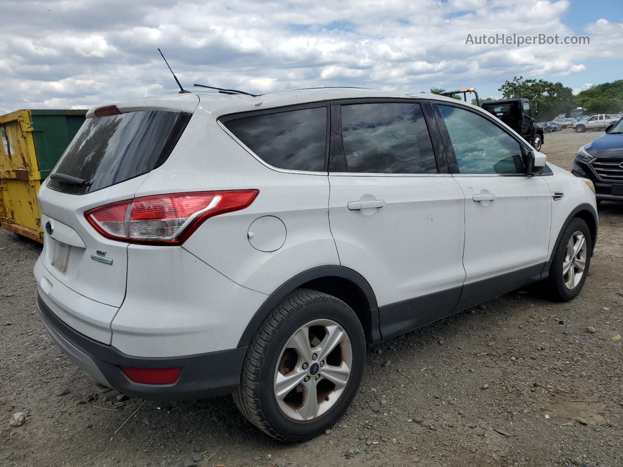 2014 Ford Escape Se White vin: 1FMCU0GX8EUC01466