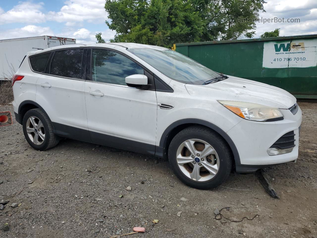 2014 Ford Escape Se White vin: 1FMCU0GX8EUC01466