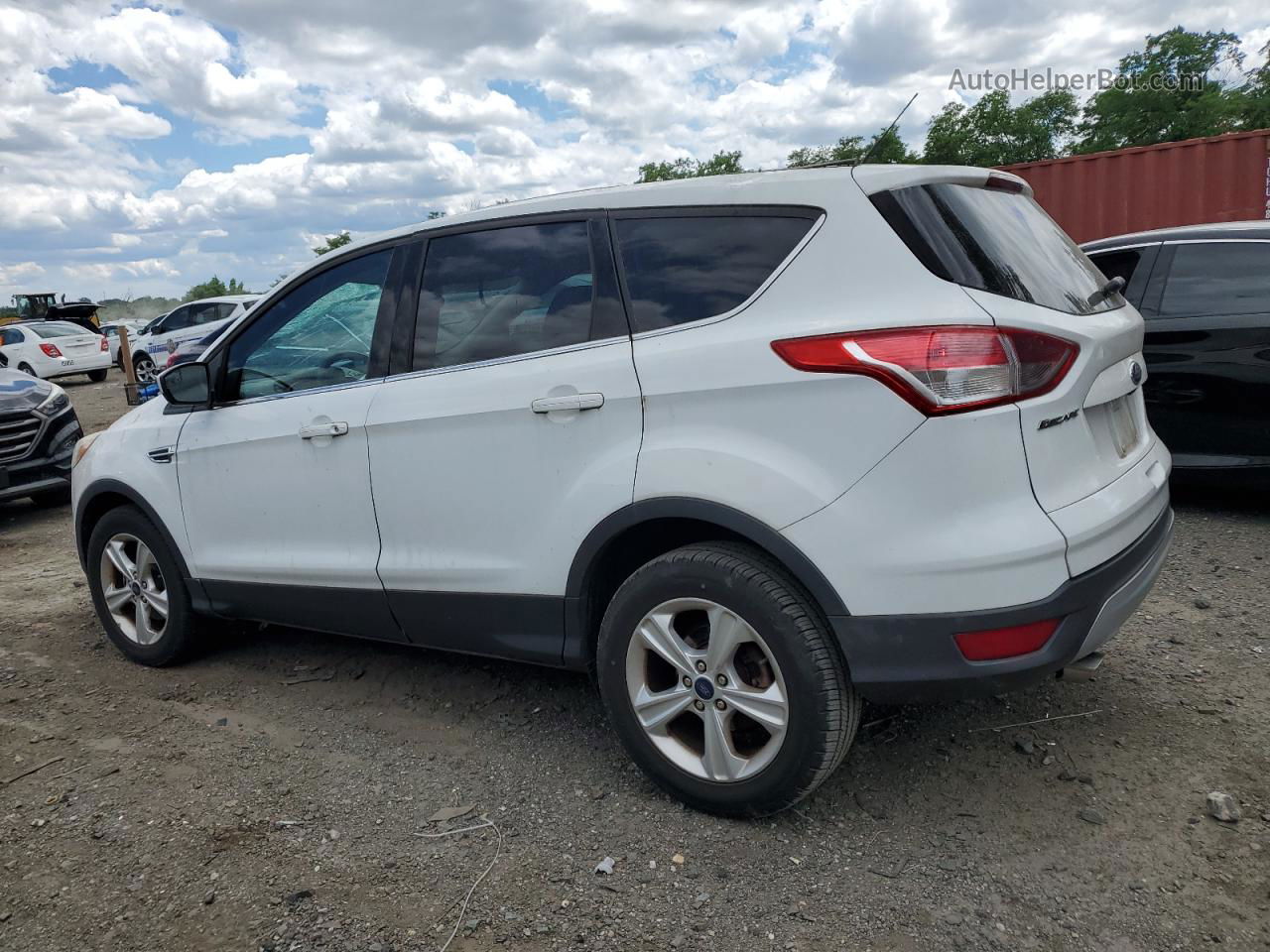 2014 Ford Escape Se White vin: 1FMCU0GX8EUC01466