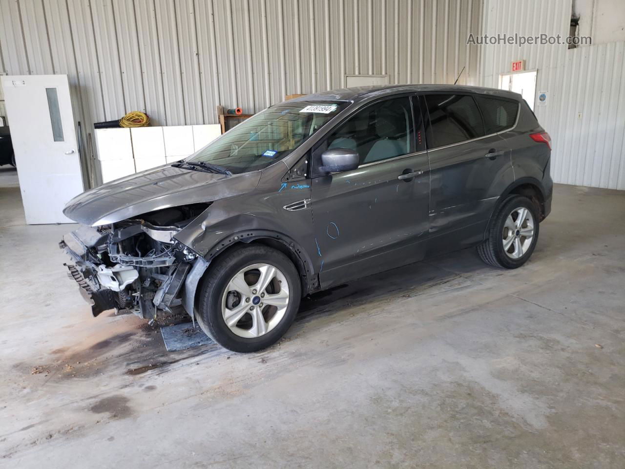 2014 Ford Escape Se Gray vin: 1FMCU0GX8EUC09471