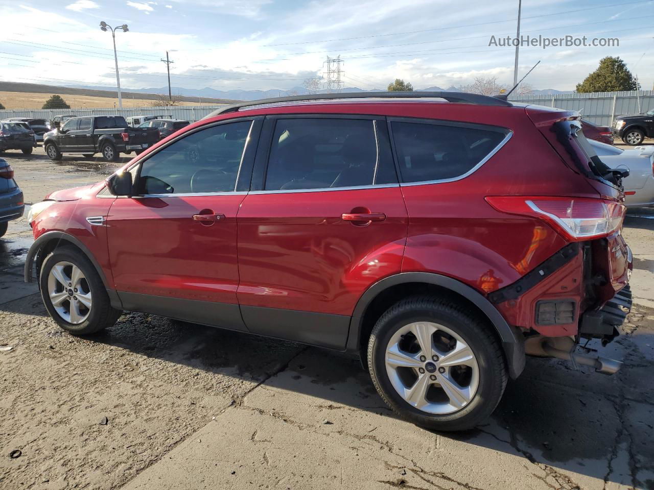 2014 Ford Escape Se Red vin: 1FMCU0GX8EUC20910