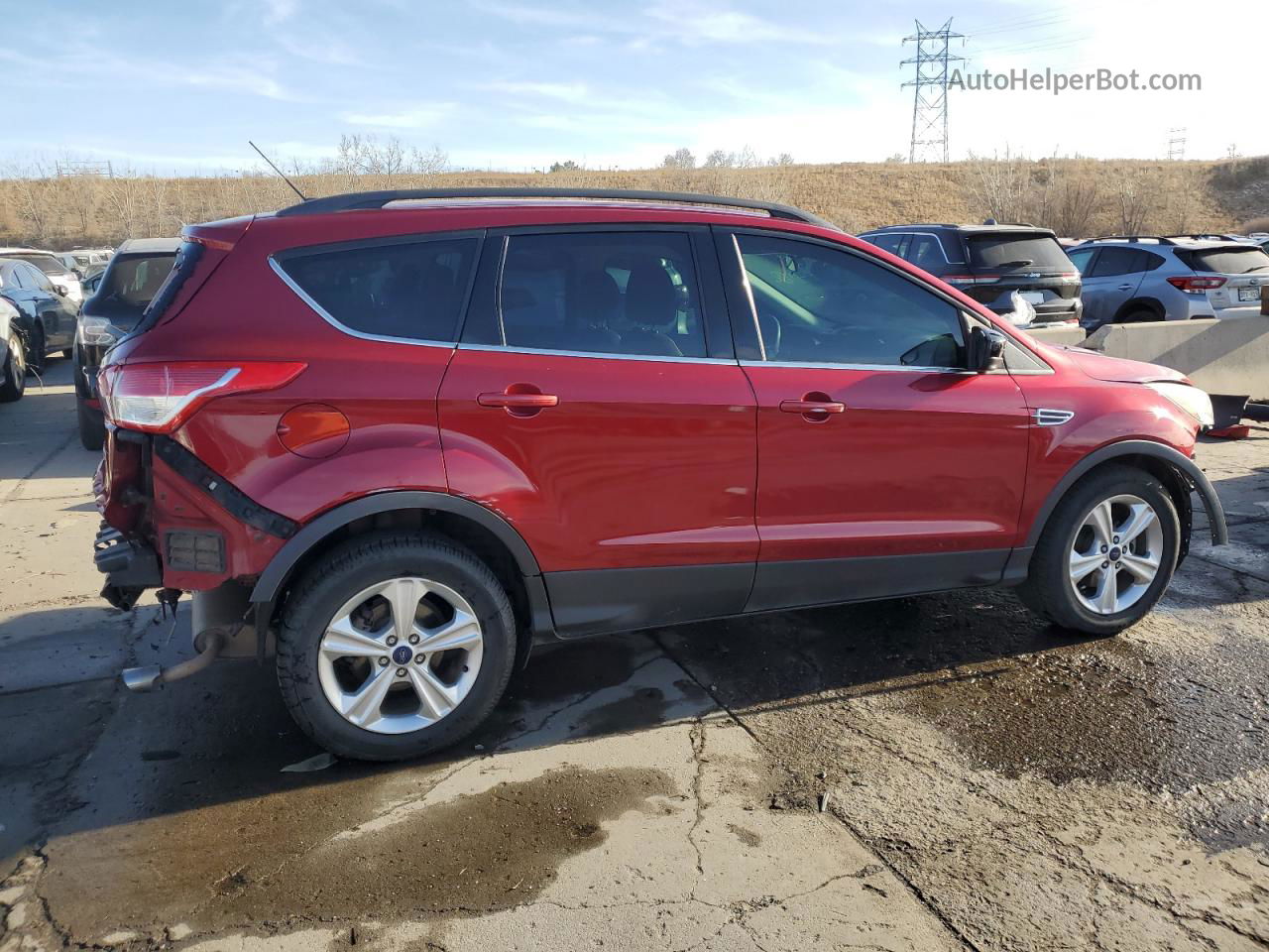 2014 Ford Escape Se Red vin: 1FMCU0GX8EUC20910