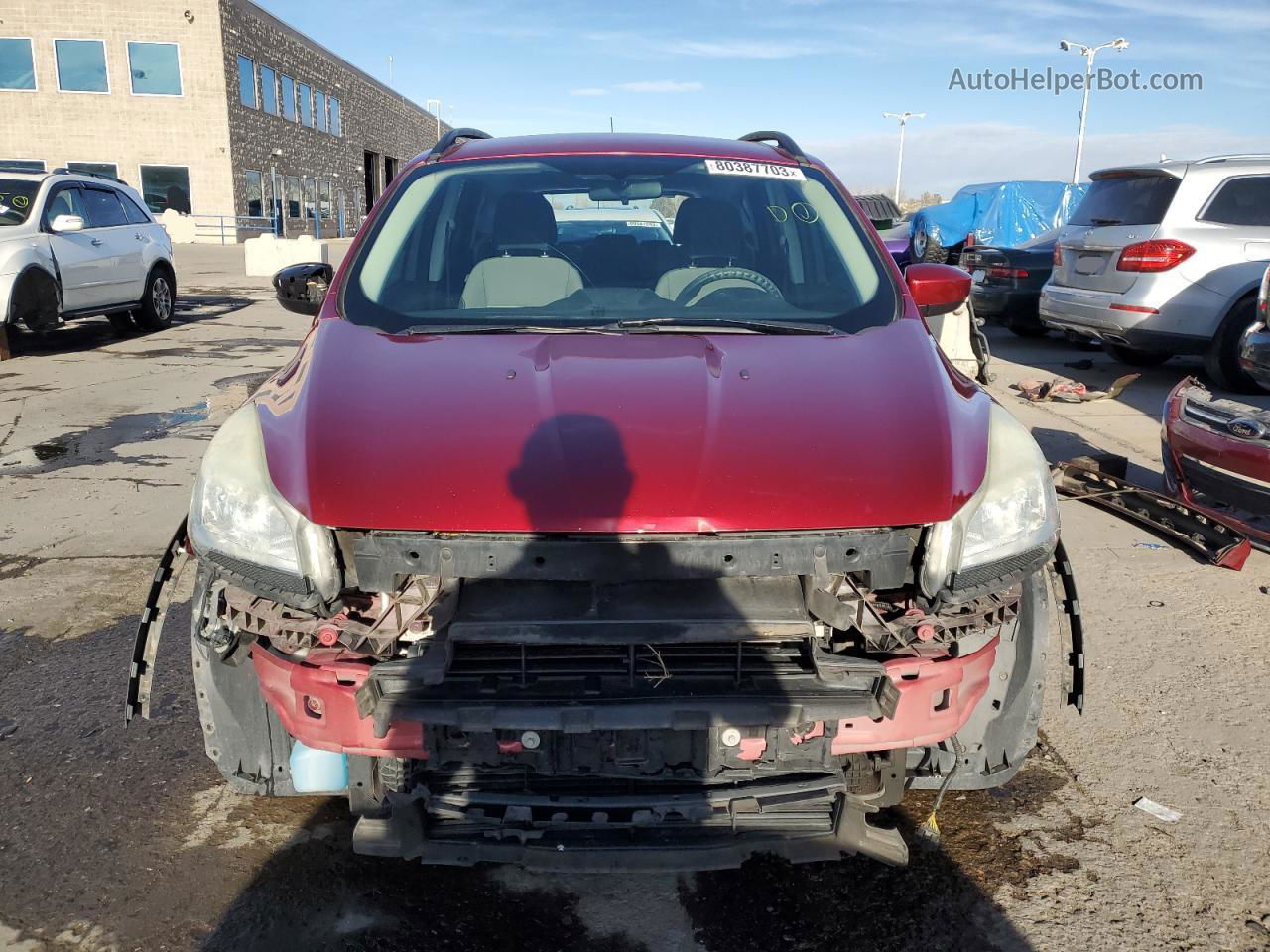 2014 Ford Escape Se Red vin: 1FMCU0GX8EUC20910