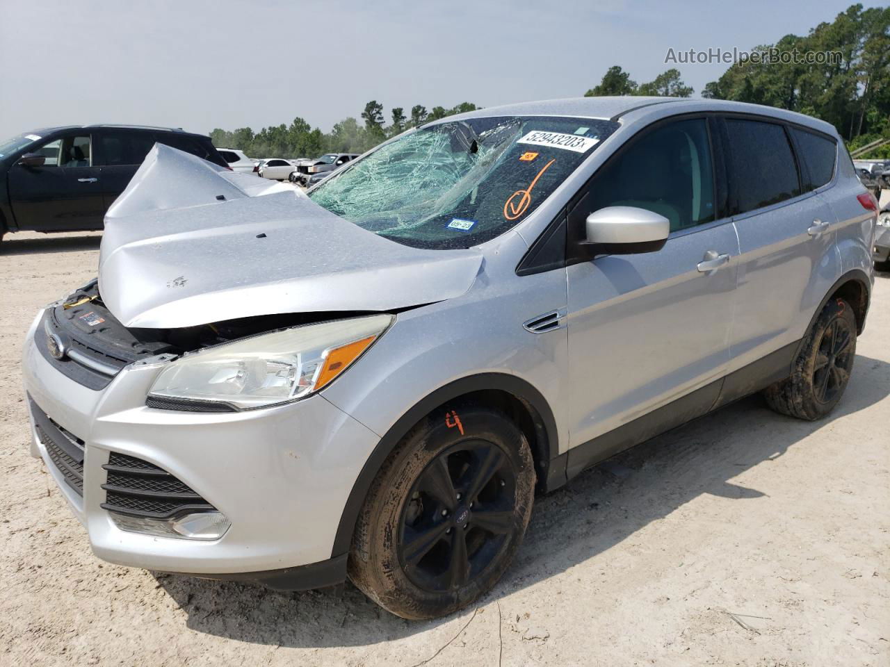 2014 Ford Escape Se Silver vin: 1FMCU0GX8EUC45435