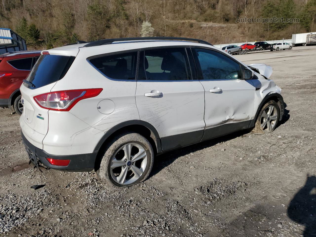 2014 Ford Escape Se White vin: 1FMCU0GX8EUC61764