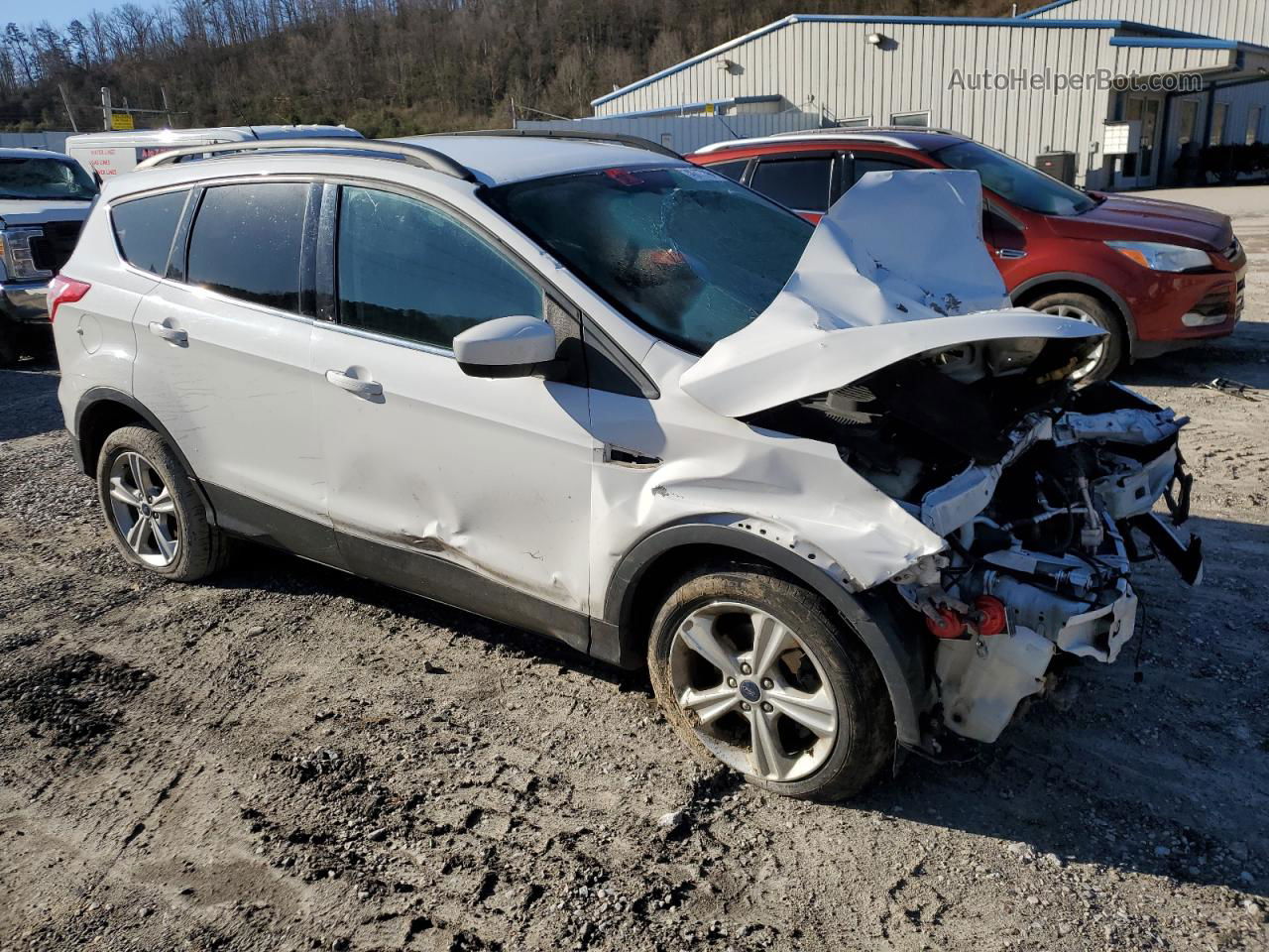 2014 Ford Escape Se White vin: 1FMCU0GX8EUC61764