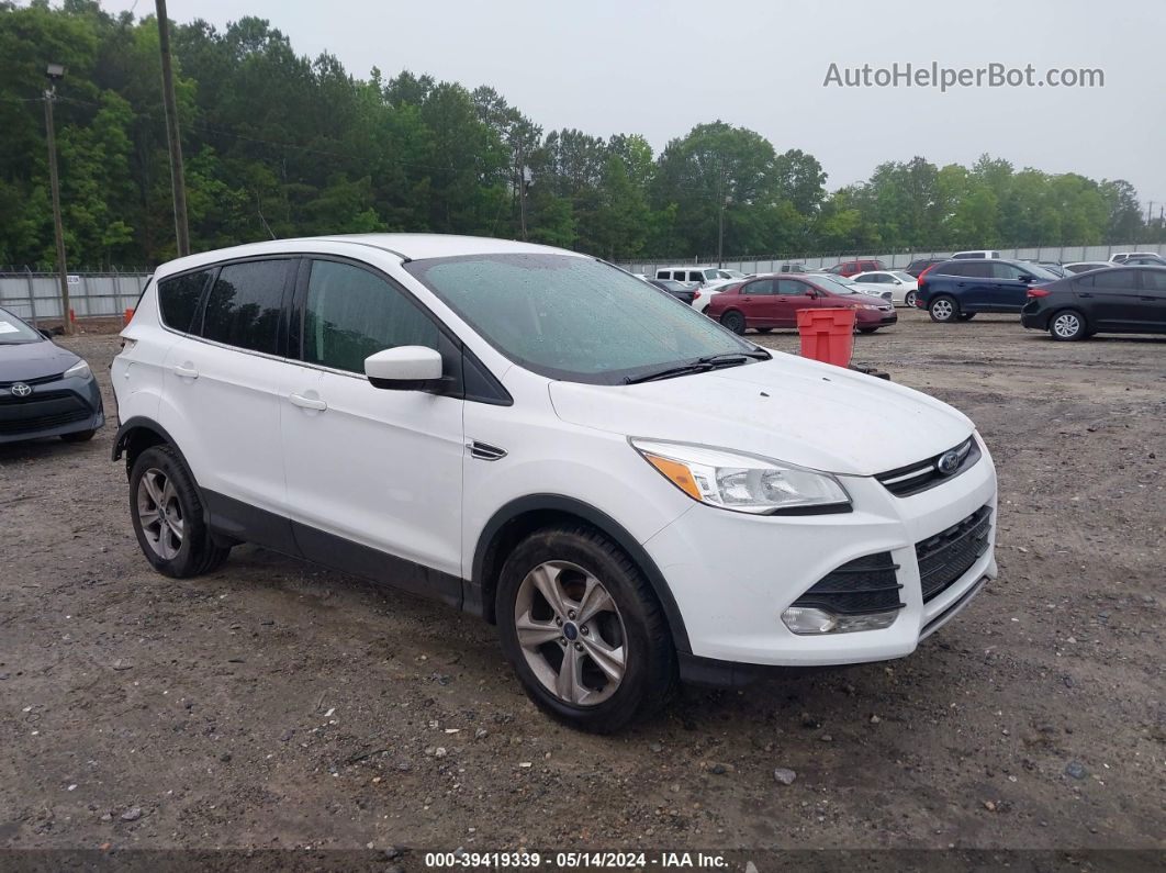 2014 Ford Escape Se White vin: 1FMCU0GX8EUD10297