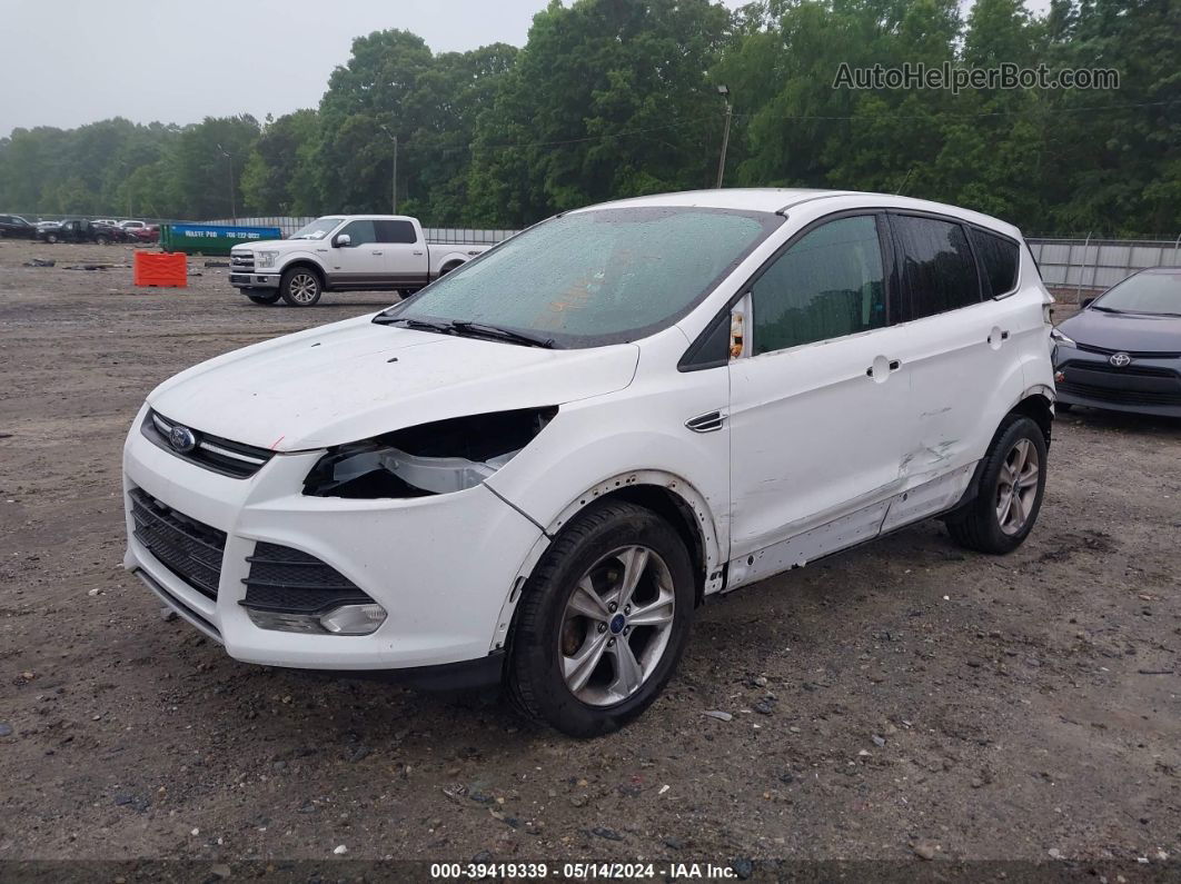 2014 Ford Escape Se White vin: 1FMCU0GX8EUD10297