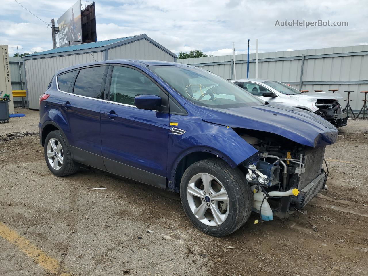 2014 Ford Escape Se Blue vin: 1FMCU0GX8EUD43896