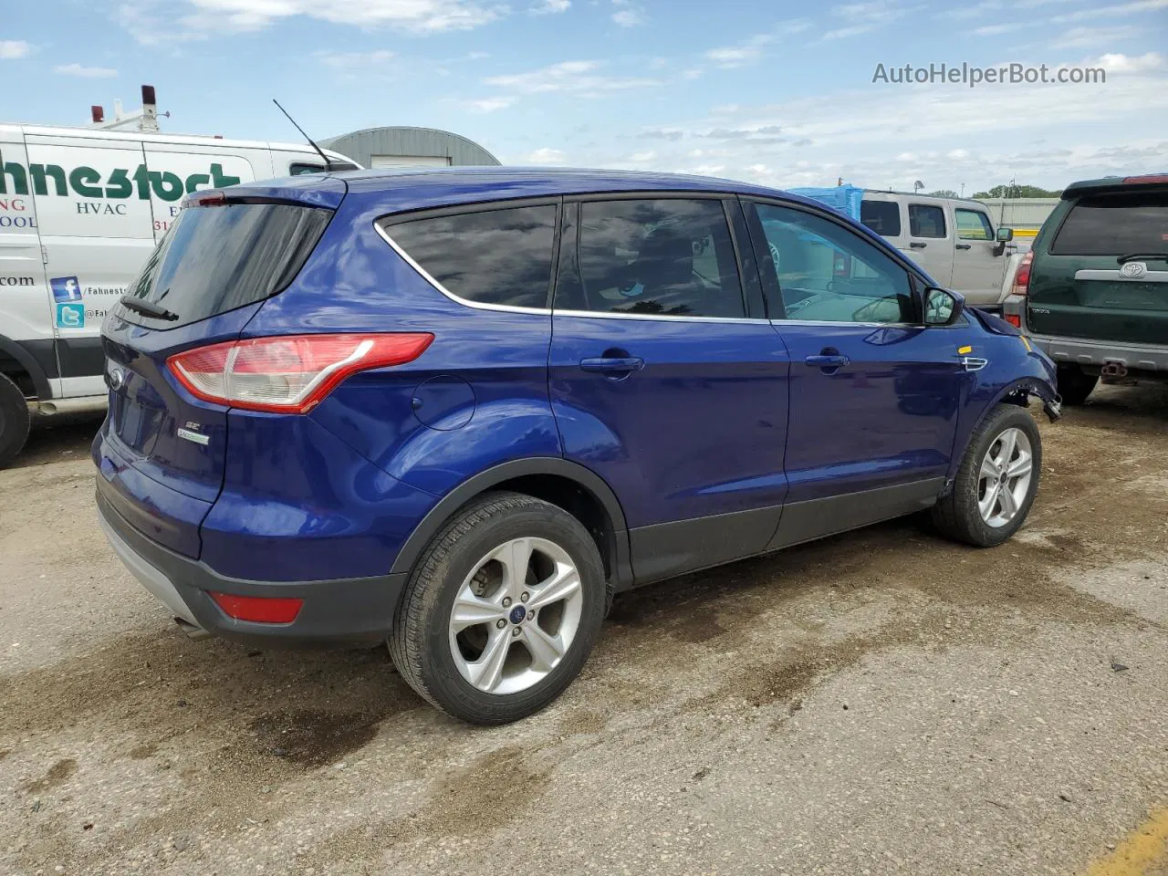 2014 Ford Escape Se Blue vin: 1FMCU0GX8EUD43896