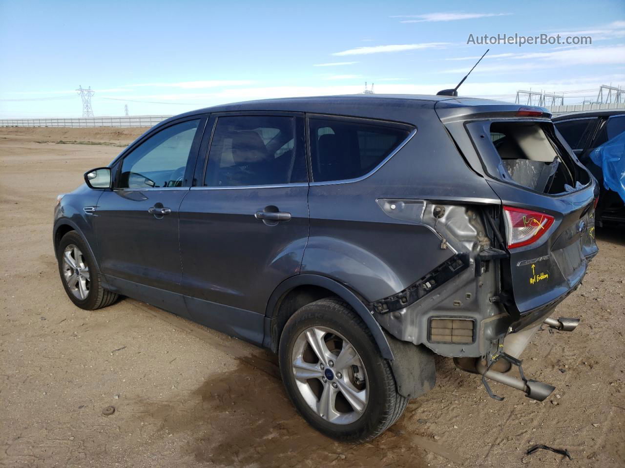 2014 Ford Escape Se Gray vin: 1FMCU0GX8EUD51349