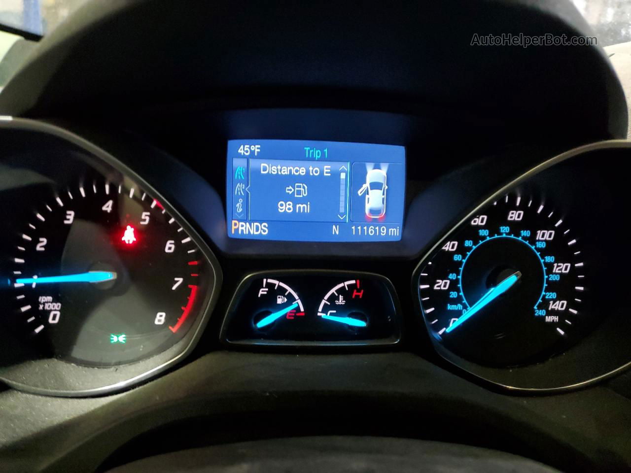 2014 Ford Escape Se Белый vin: 1FMCU0GX8EUD65039