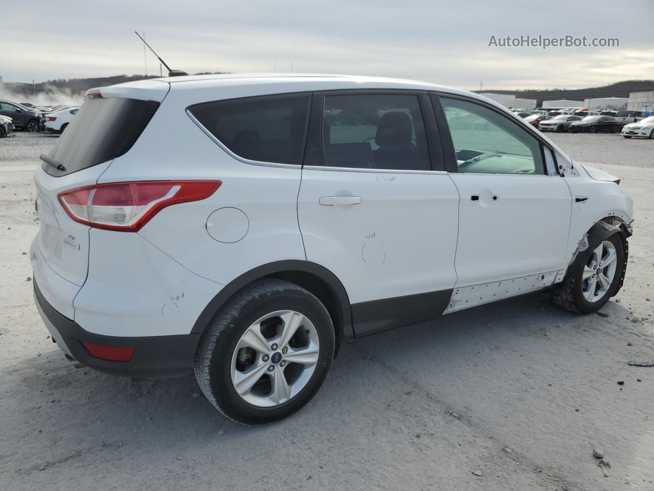 2014 Ford Escape Se White vin: 1FMCU0GX8EUD72279