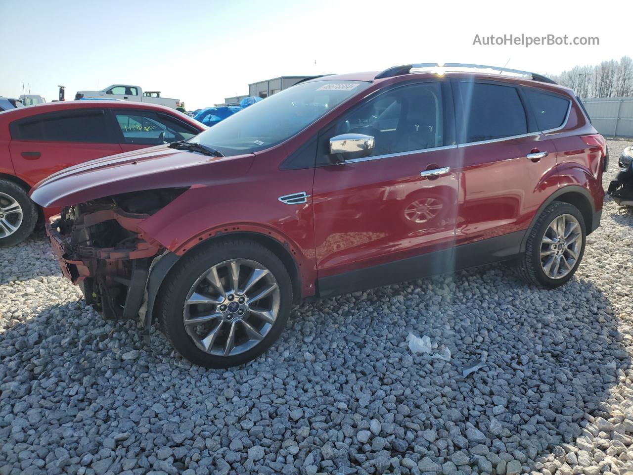 2015 Ford Escape Se Red vin: 1FMCU0GX8FUA24323