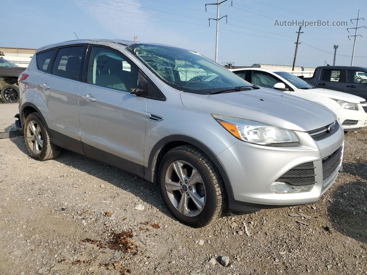 2015 Ford Escape Se Silver vin: 1FMCU0GX8FUB02678