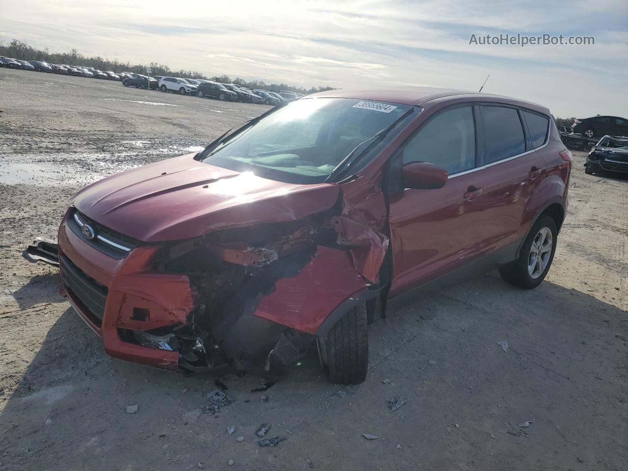 2015 Ford Escape Se Maroon vin: 1FMCU0GX8FUC21153