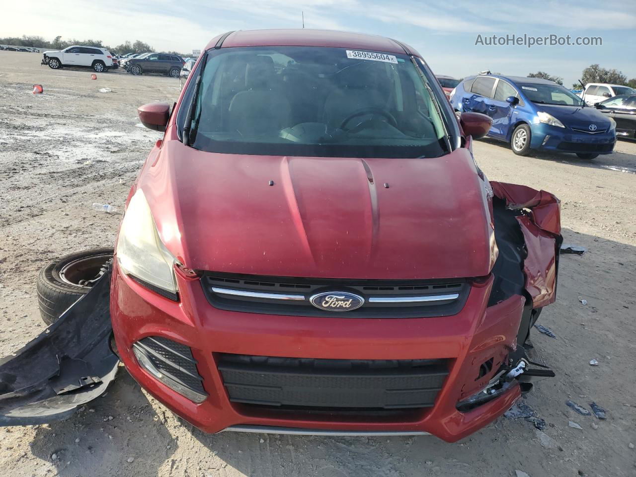 2015 Ford Escape Se Maroon vin: 1FMCU0GX8FUC21153