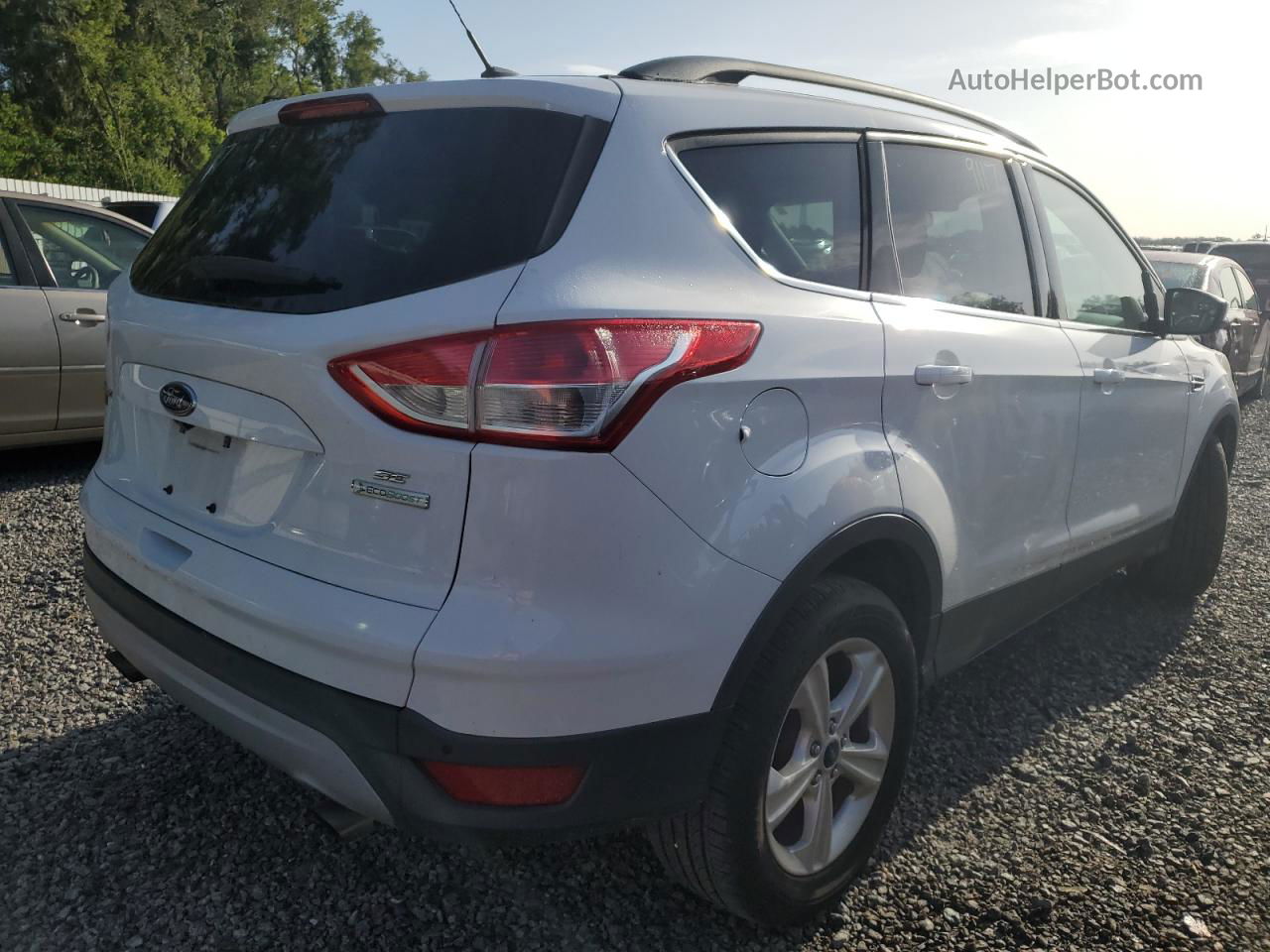 2016 Ford Escape Se White vin: 1FMCU0GX8GUB44057