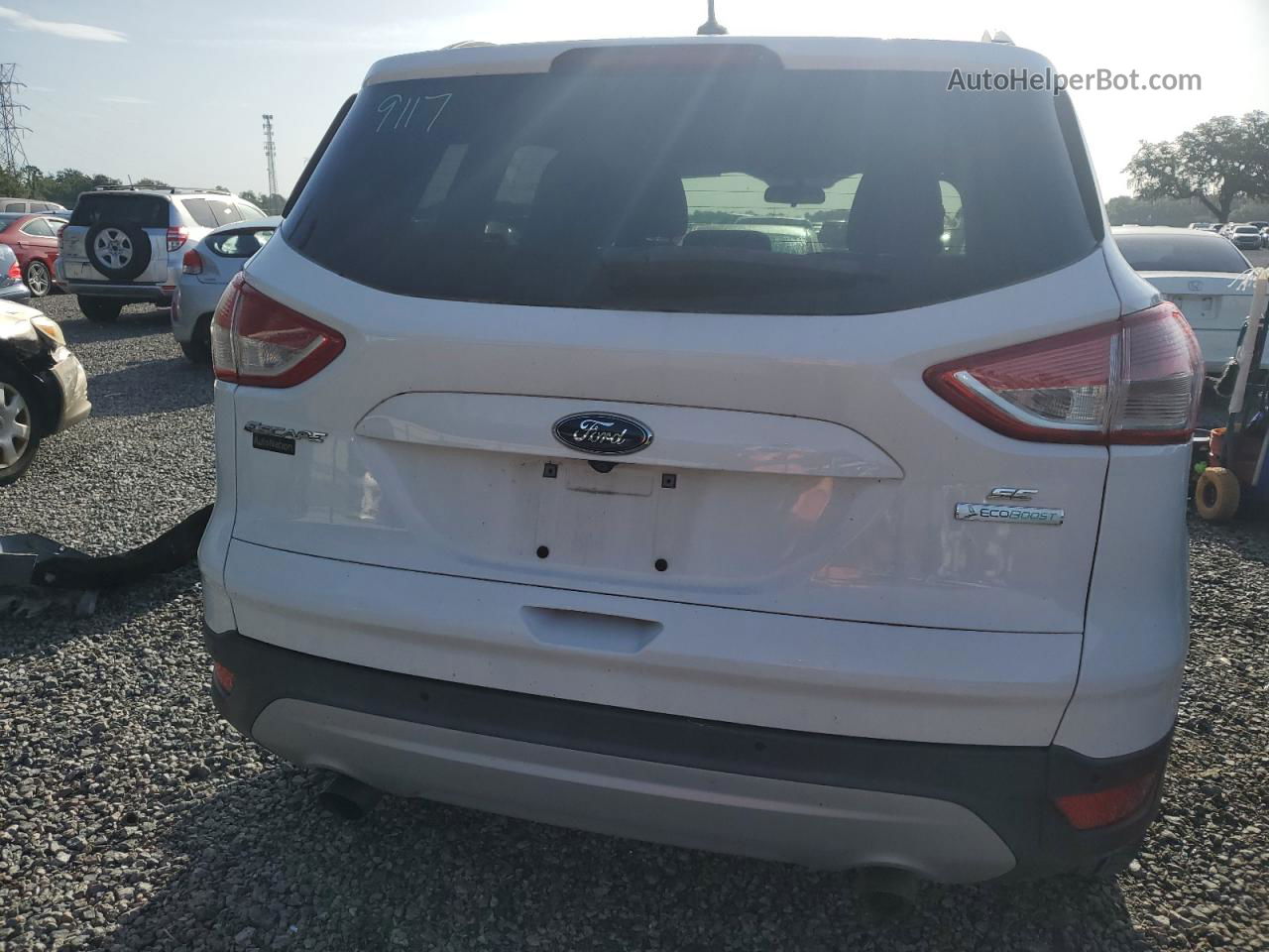 2016 Ford Escape Se White vin: 1FMCU0GX8GUB44057