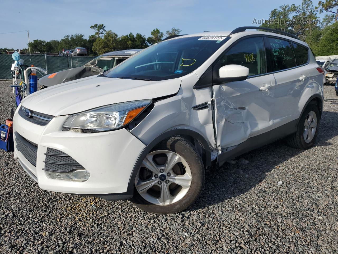 2016 Ford Escape Se White vin: 1FMCU0GX8GUB44057