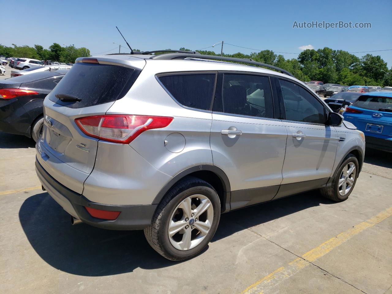 2013 Ford Escape Se Silver vin: 1FMCU0GX9DUA35585