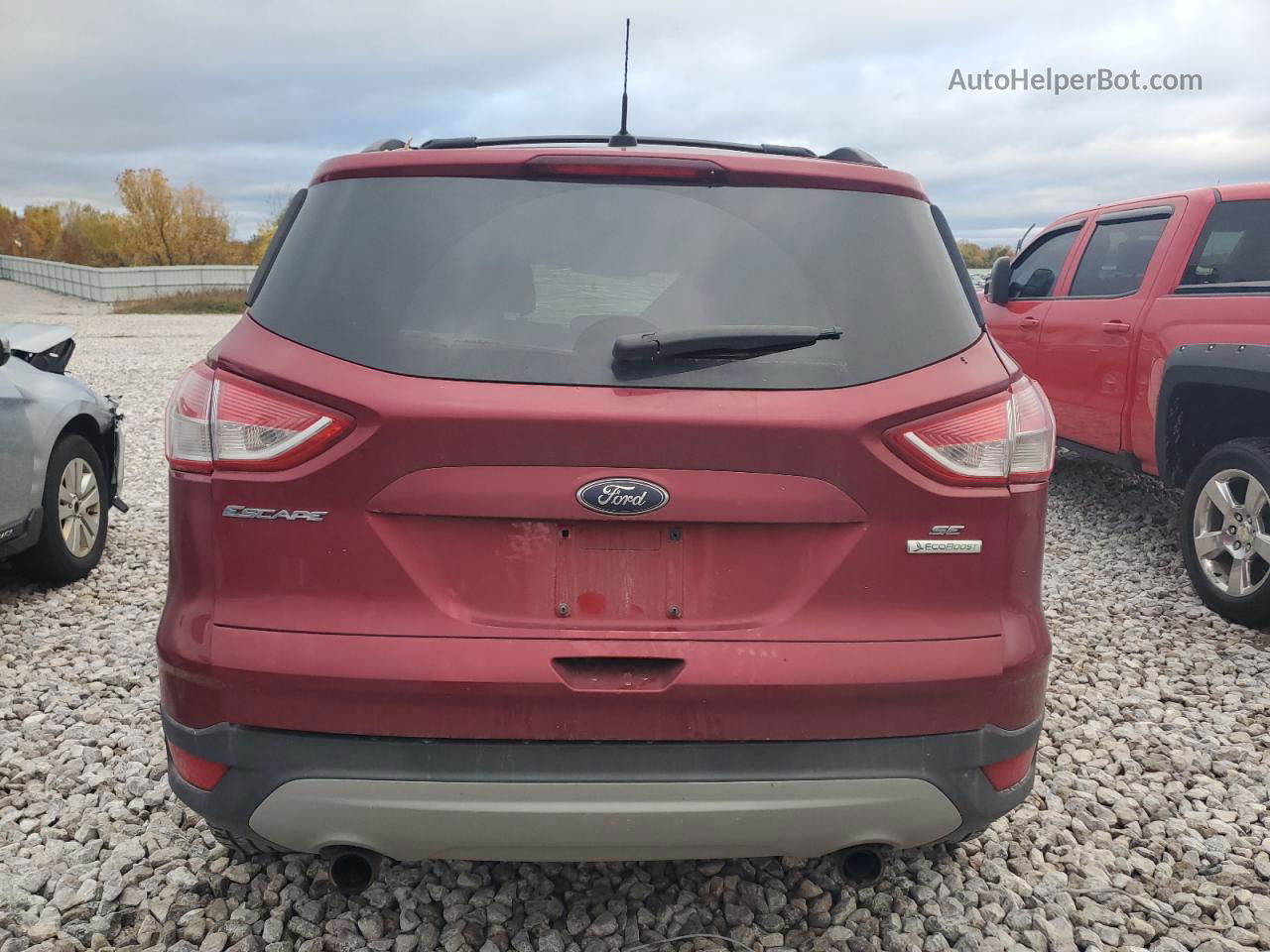 2013 Ford Escape Se Красный vin: 1FMCU0GX9DUB21432