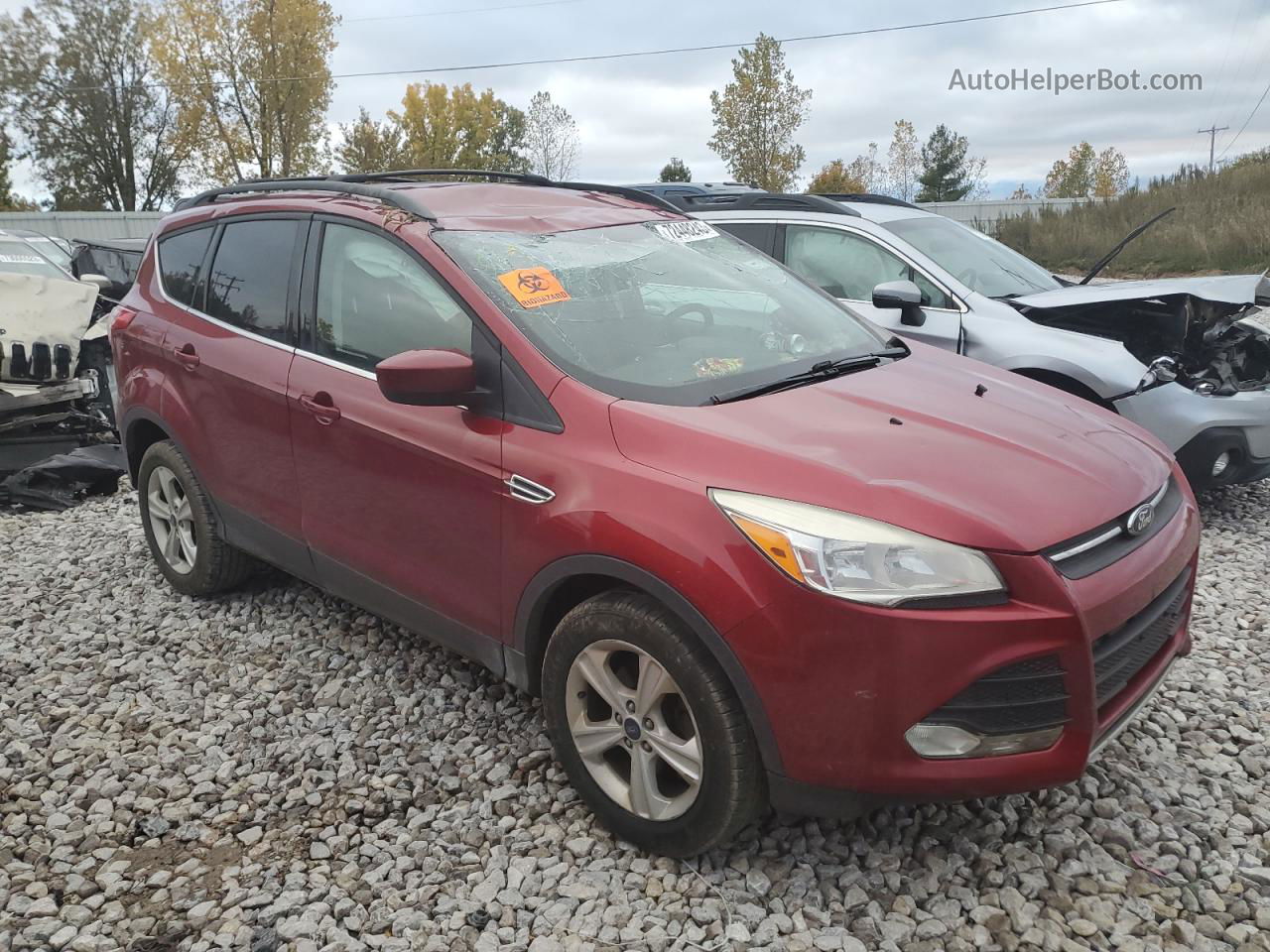 2013 Ford Escape Se Красный vin: 1FMCU0GX9DUB21432