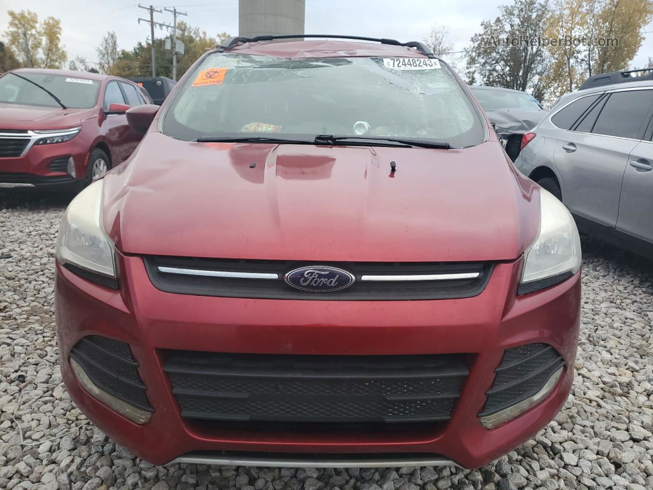 2013 Ford Escape Se Red vin: 1FMCU0GX9DUB21432