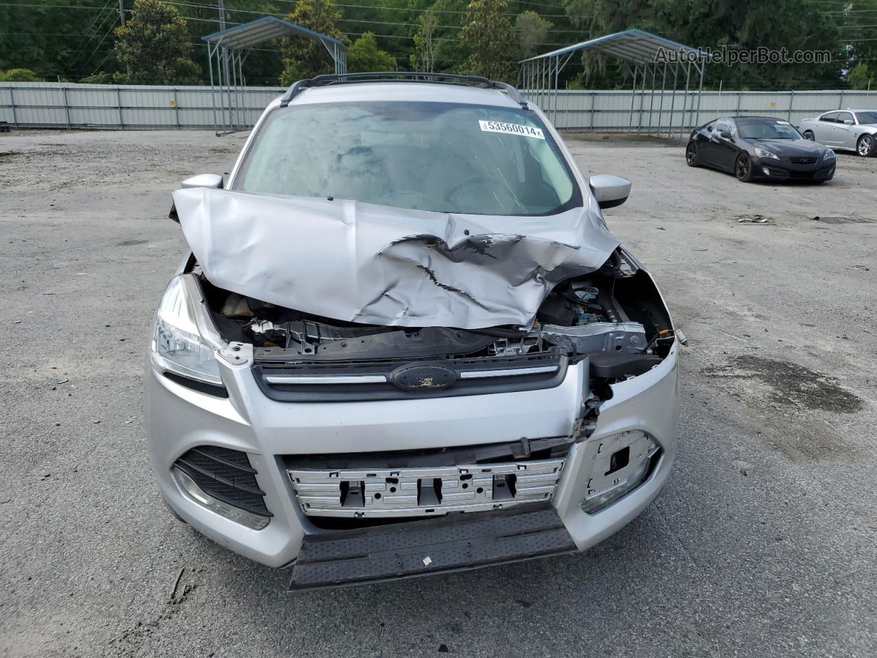 2013 Ford Escape Se Silver vin: 1FMCU0GX9DUB89911