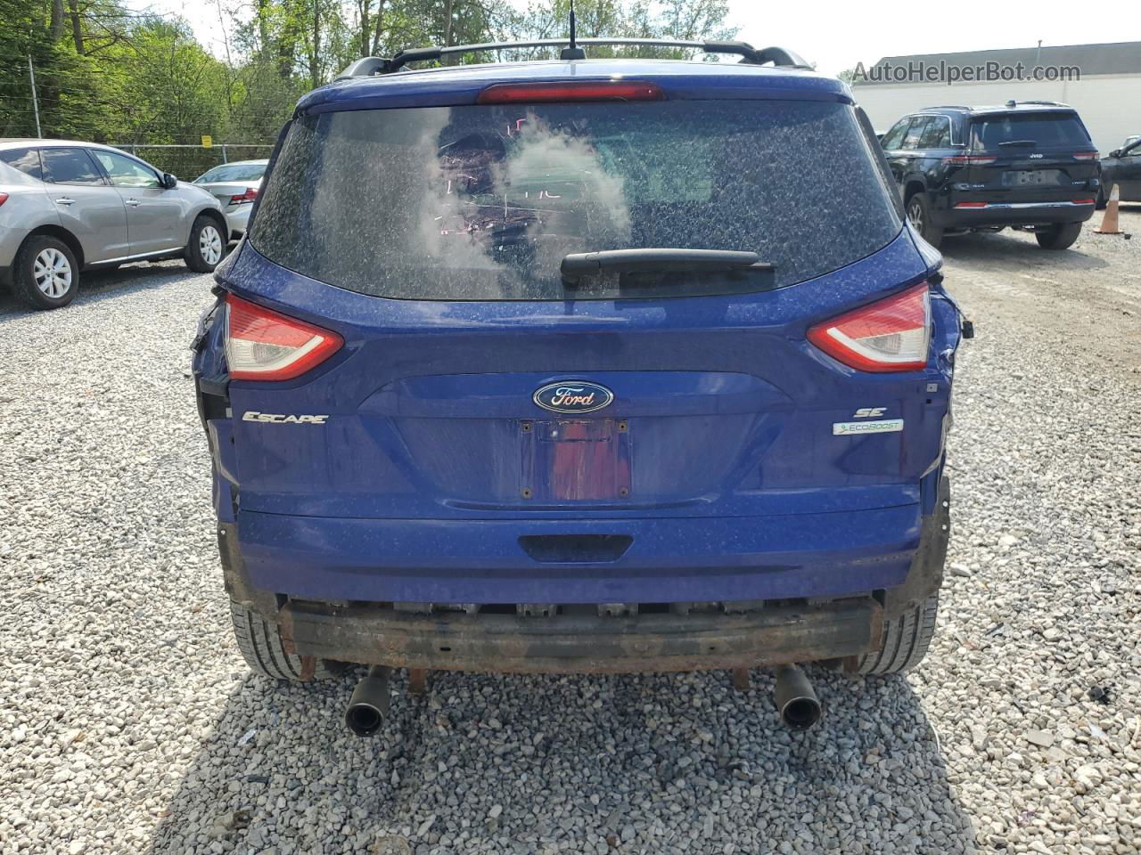 2013 Ford Escape Se Blue vin: 1FMCU0GX9DUB92615