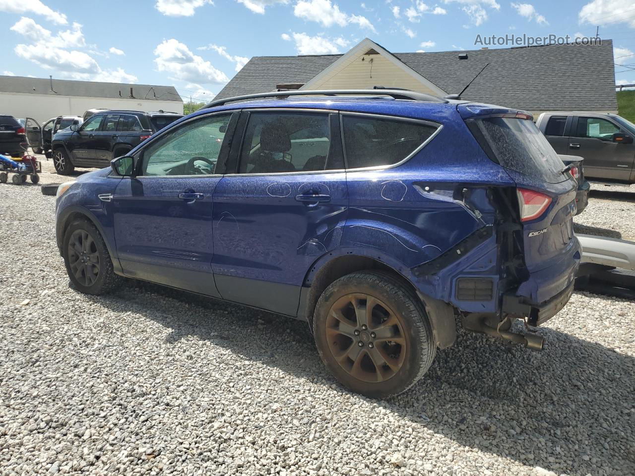 2013 Ford Escape Se Синий vin: 1FMCU0GX9DUB92615