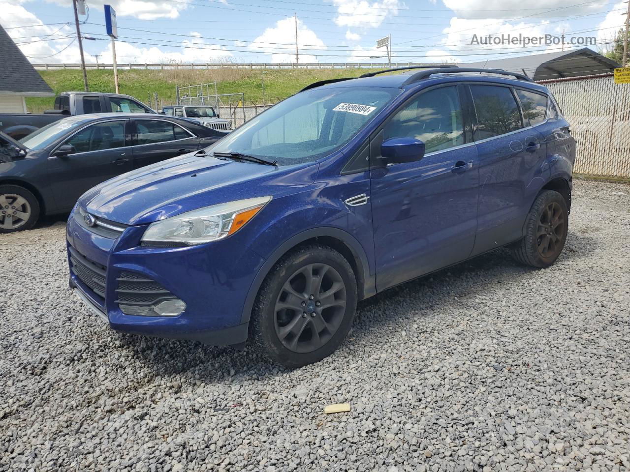 2013 Ford Escape Se Blue vin: 1FMCU0GX9DUB92615