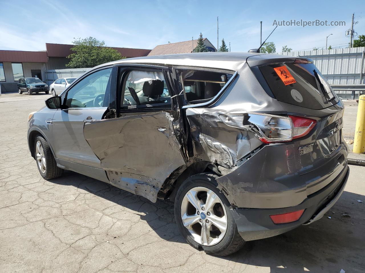 2014 Ford Escape Se Gray vin: 1FMCU0GX9EUA57622