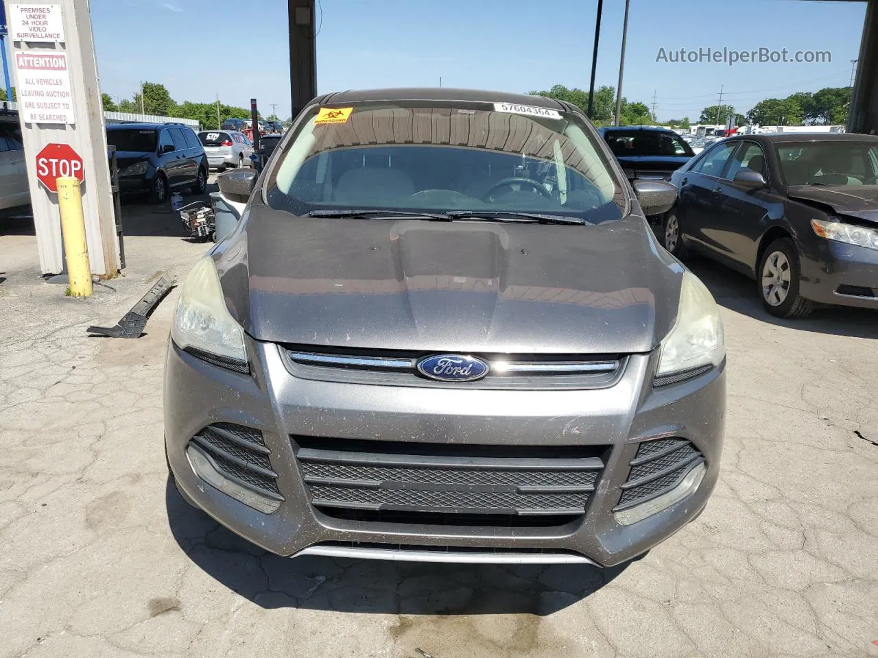 2014 Ford Escape Se Gray vin: 1FMCU0GX9EUA57622