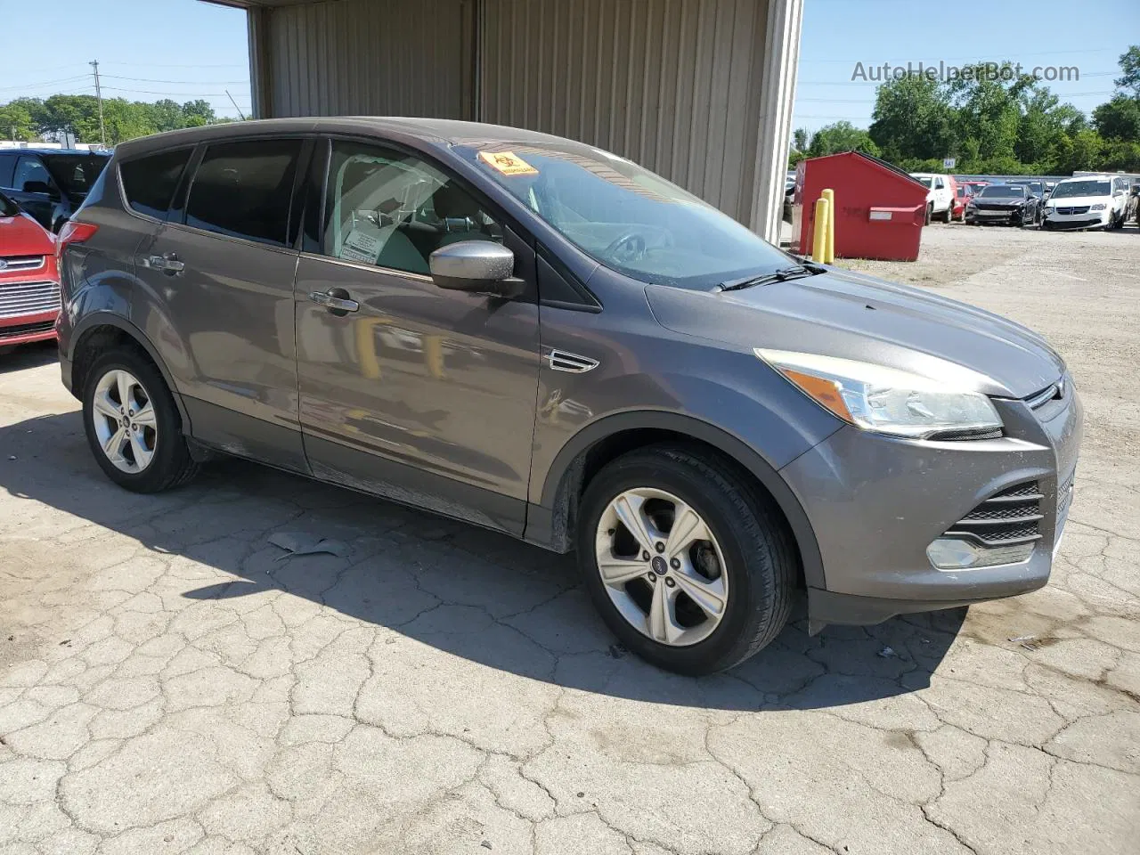 2014 Ford Escape Se Gray vin: 1FMCU0GX9EUA57622