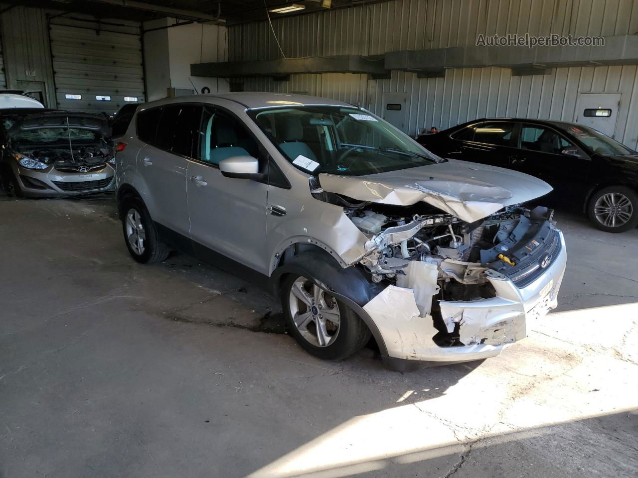 2014 Ford Escape Se Silver vin: 1FMCU0GX9EUA78387