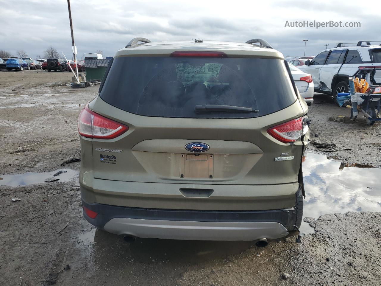 2014 Ford Escape Se Green vin: 1FMCU0GX9EUB14322