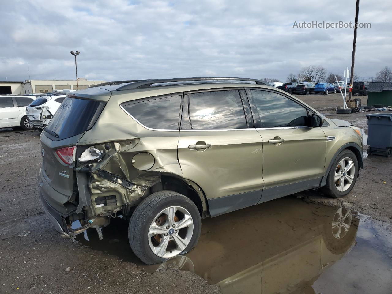 2014 Ford Escape Se Зеленый vin: 1FMCU0GX9EUB14322