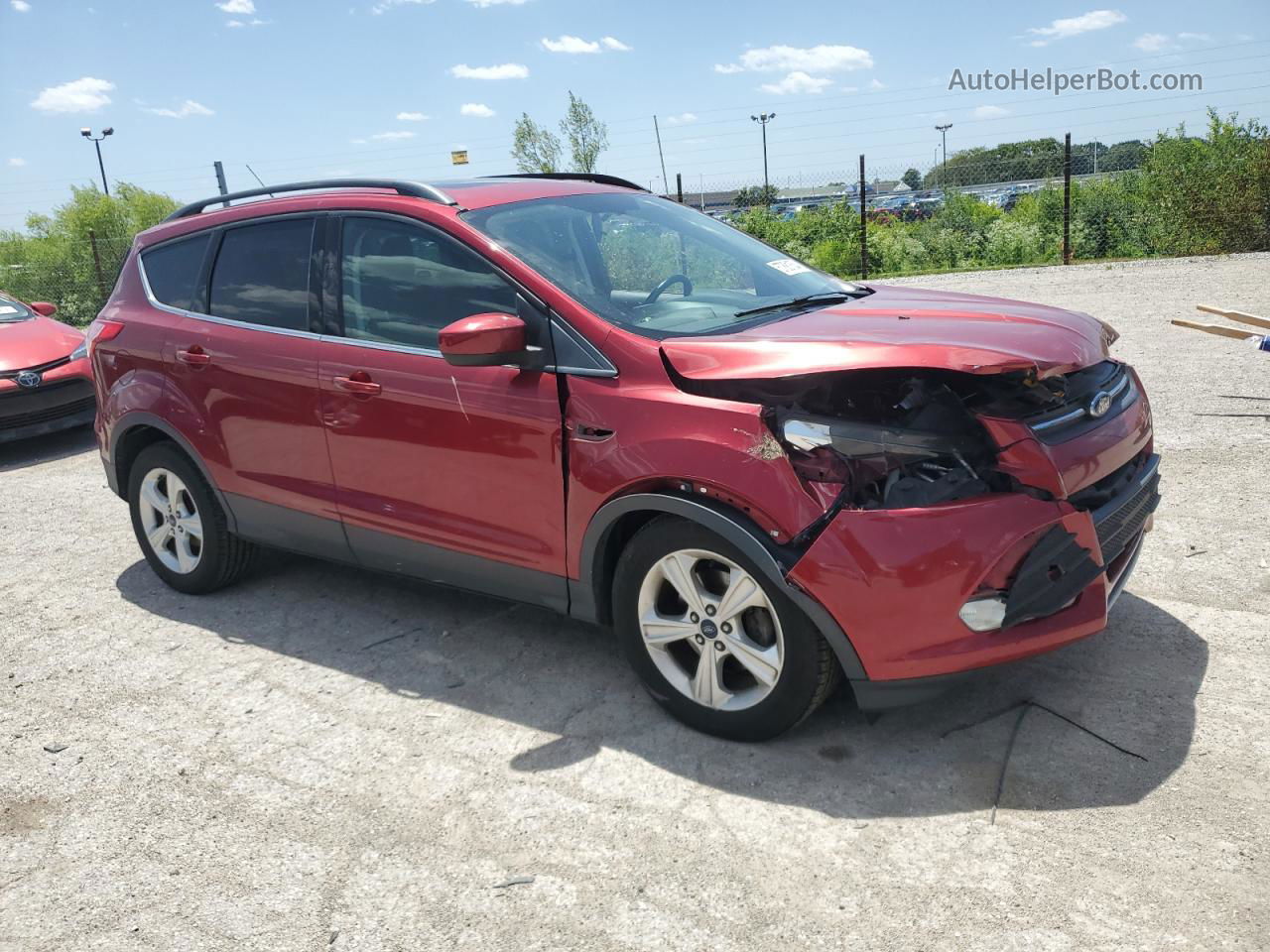 2014 Ford Escape Se Red vin: 1FMCU0GX9EUB94642