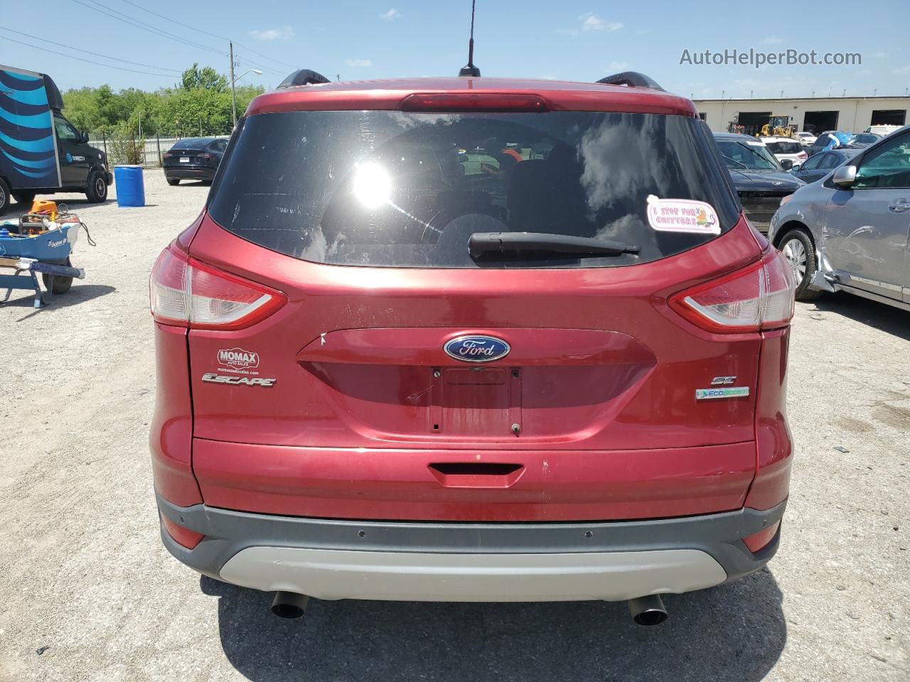 2014 Ford Escape Se Red vin: 1FMCU0GX9EUB94642